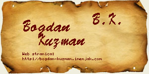 Bogdan Kuzman vizit kartica